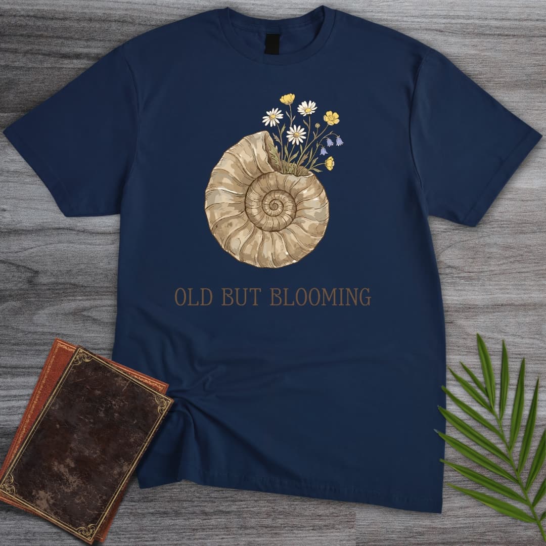 T-Shirt Navy / S Blooming Ammonite T-Shirt