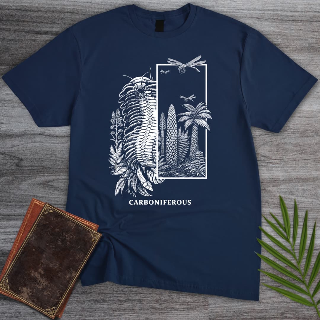 T-Shirt Navy / S Carboniferous Prehistoric Goth T-Shirt