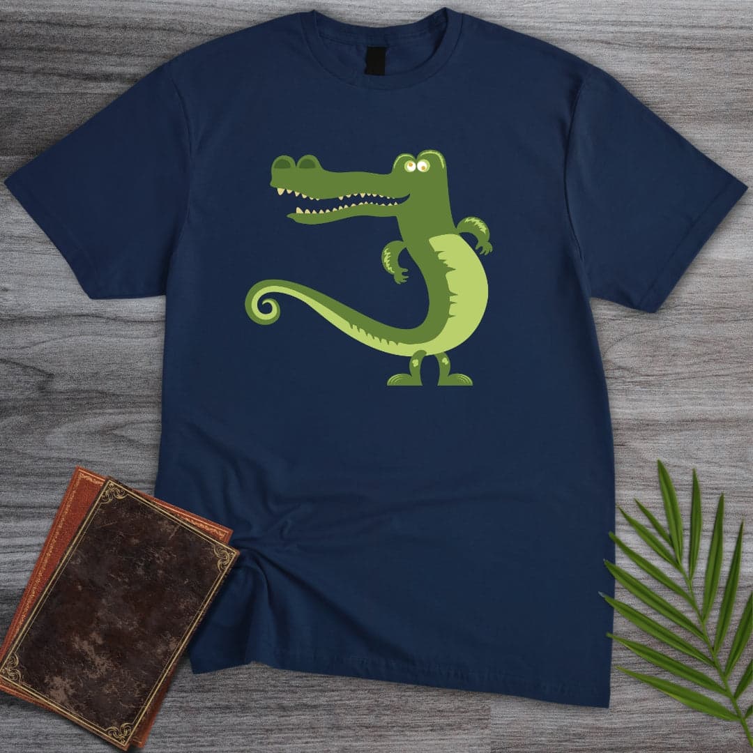 T-Shirt Navy / S Cretaceous Croc Retro T-Shirt (Doobie)
