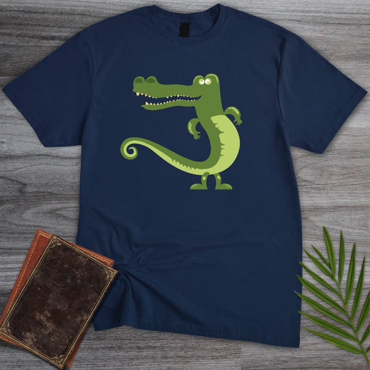 T-Shirt Navy / S Cretaceous Croc Retro T-Shirt (Doobie)