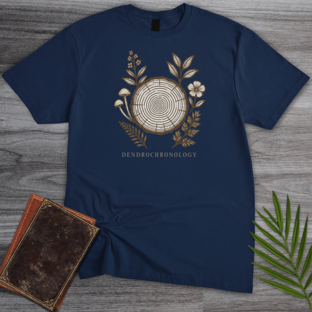 T-Shirt Navy / S Dendrochronology Tree Ring T-Shirt