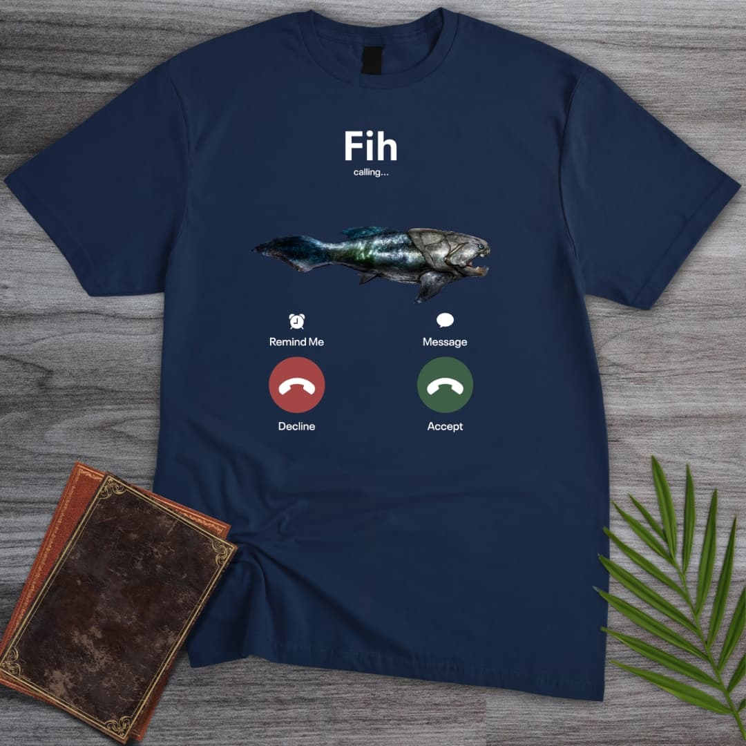 T-Shirt Navy / S Devonian Fih is Calling T-Shirt