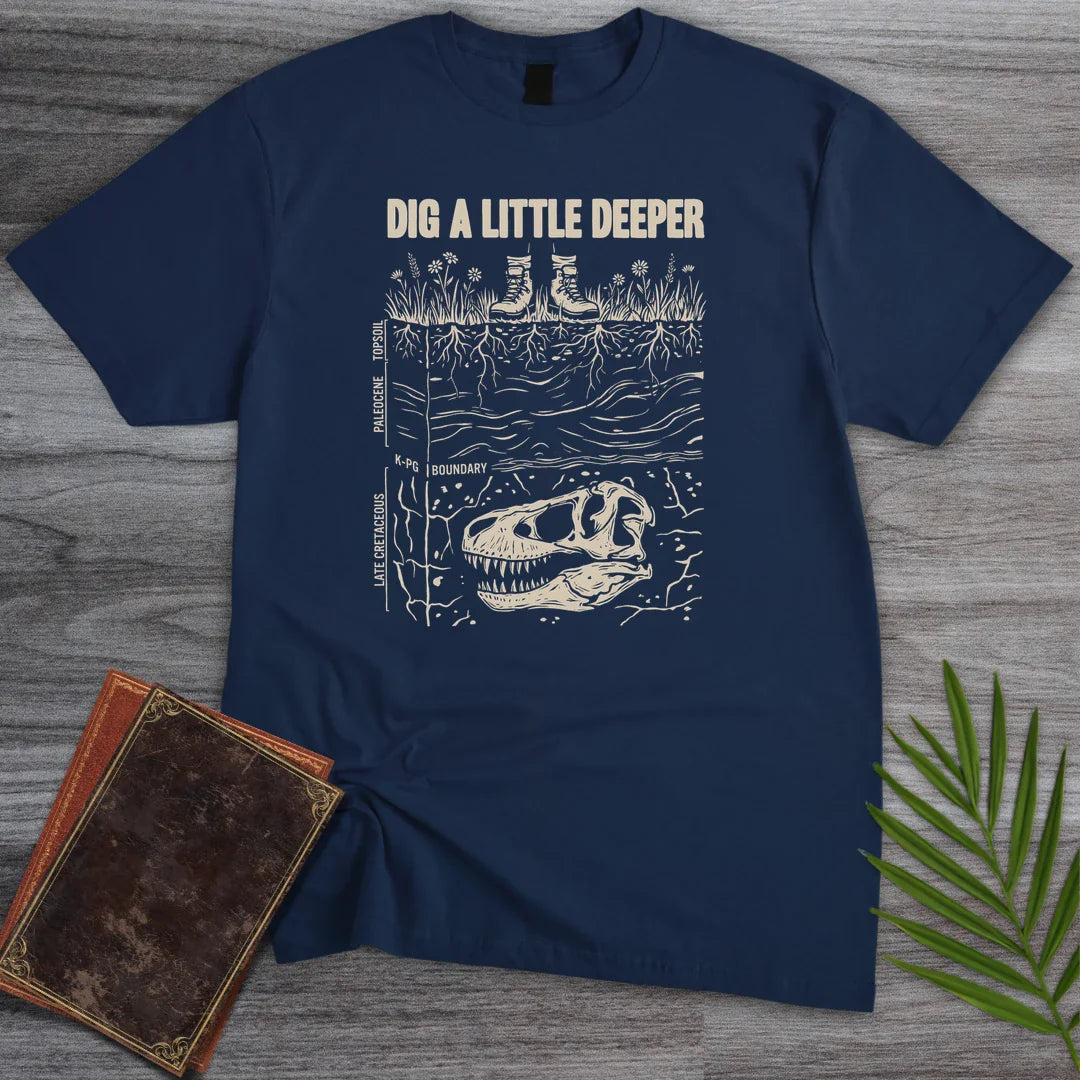 T-Shirt Navy / S Dig Deeper Strata T-Shirt