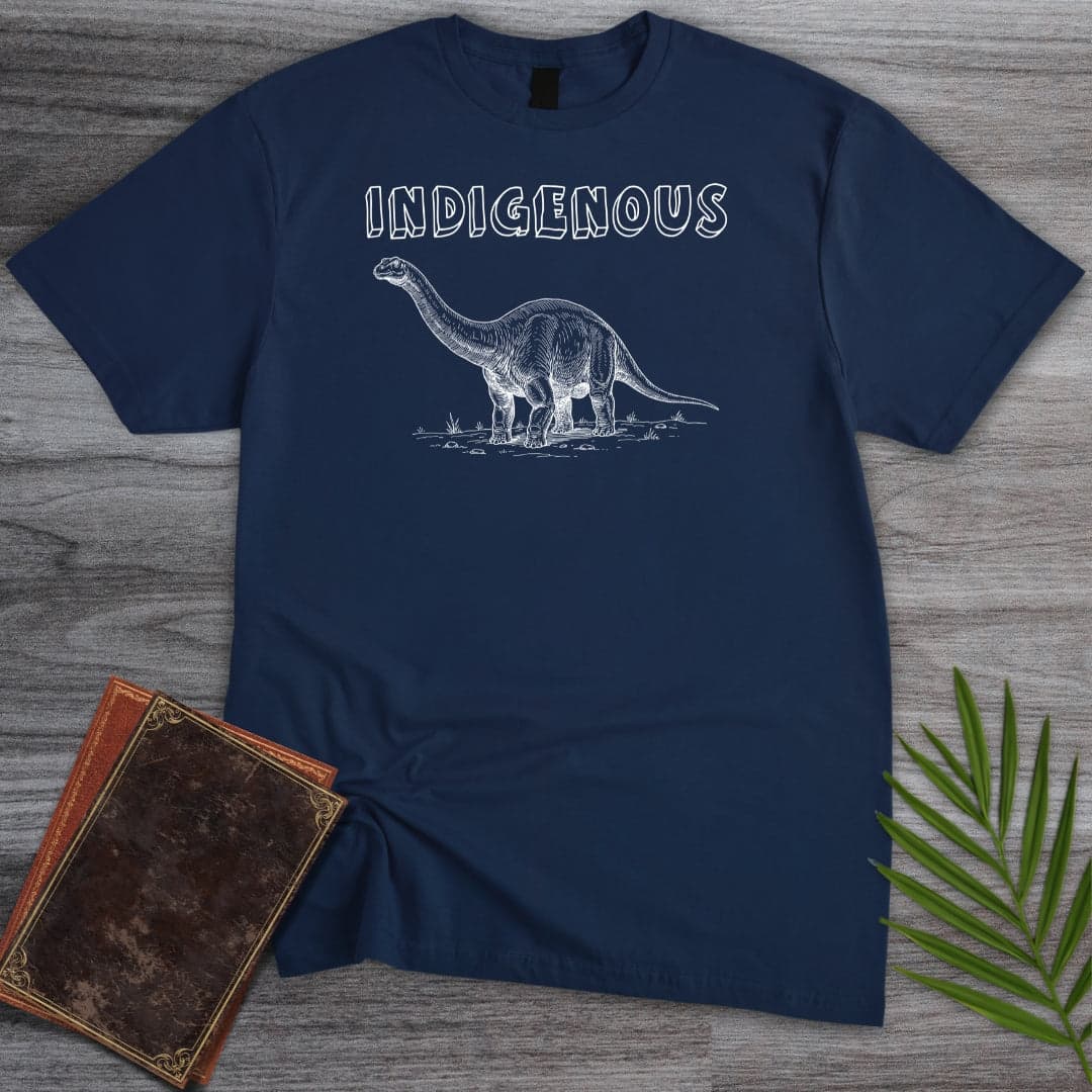 T-Shirt Navy / S Dinosaurs are Indigenous T-Shirt