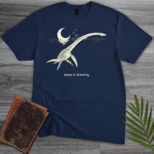 T-Shirt Navy / S Dreaming Plesiosaur T-Shirt