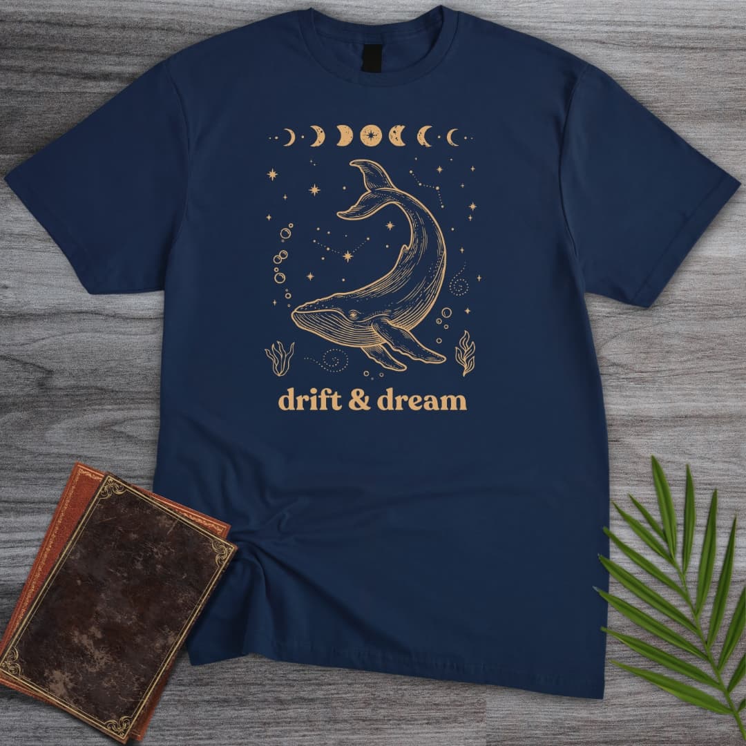 T-Shirt Navy / S Drift And Dream Whale T-Shirt