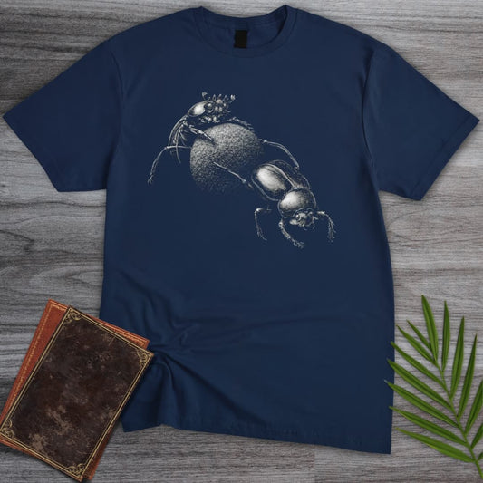 T-Shirt Navy / S Dung Beetle Poop Pushers T-Shirt