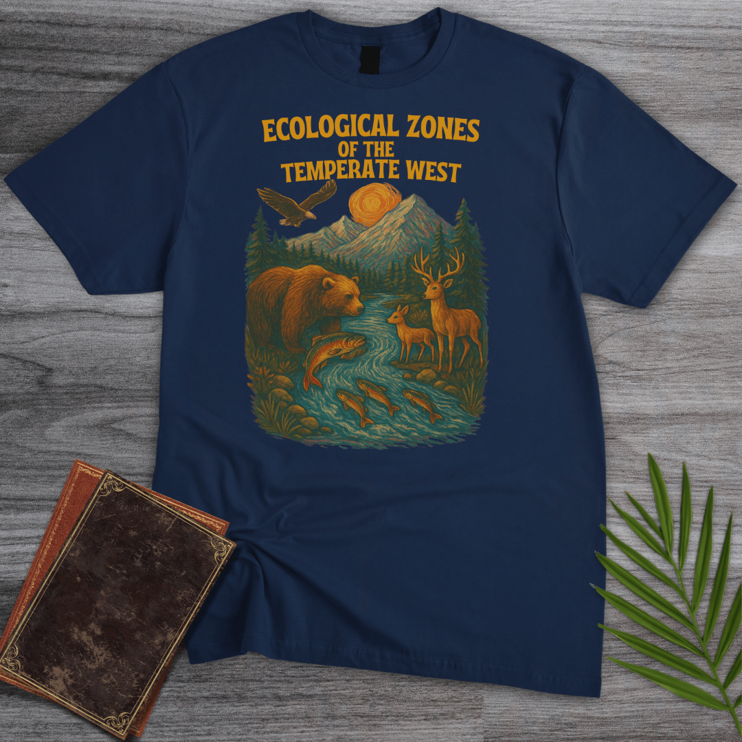 T-Shirt Navy / S Ecological Zones of The West T-Shirt