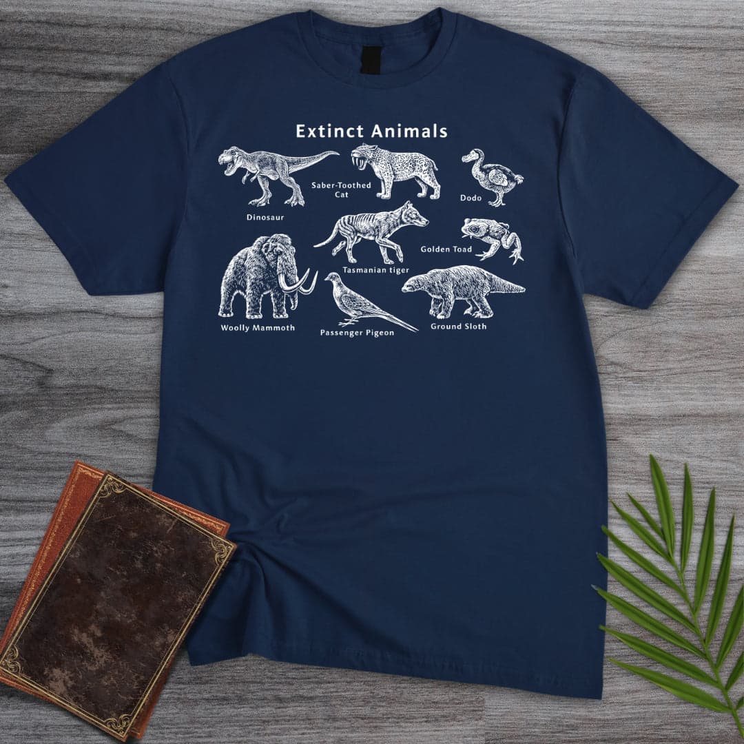 T-Shirt Navy / S Extinct Animals T-Shirt