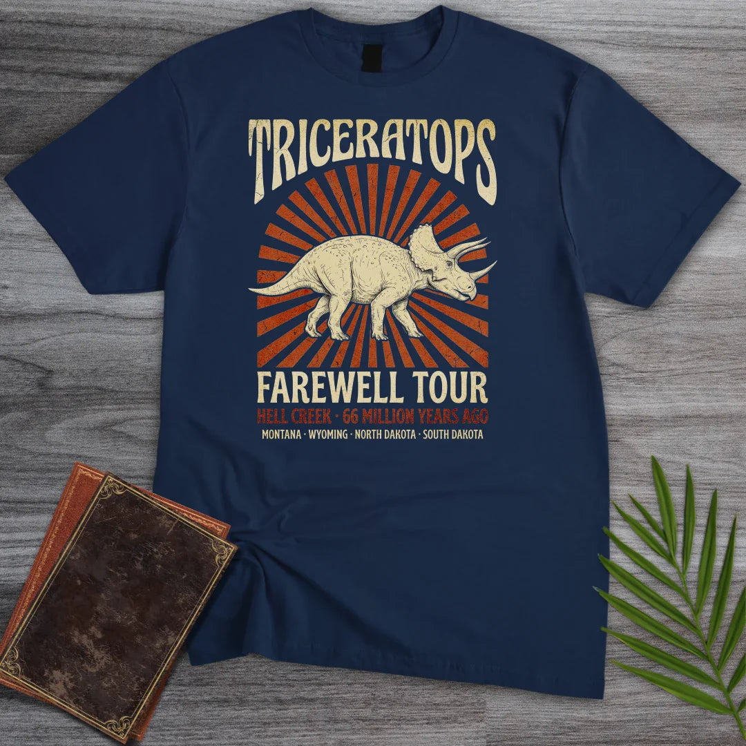T-Shirt Navy / S Farewell Tour Triceratops T-Shirt