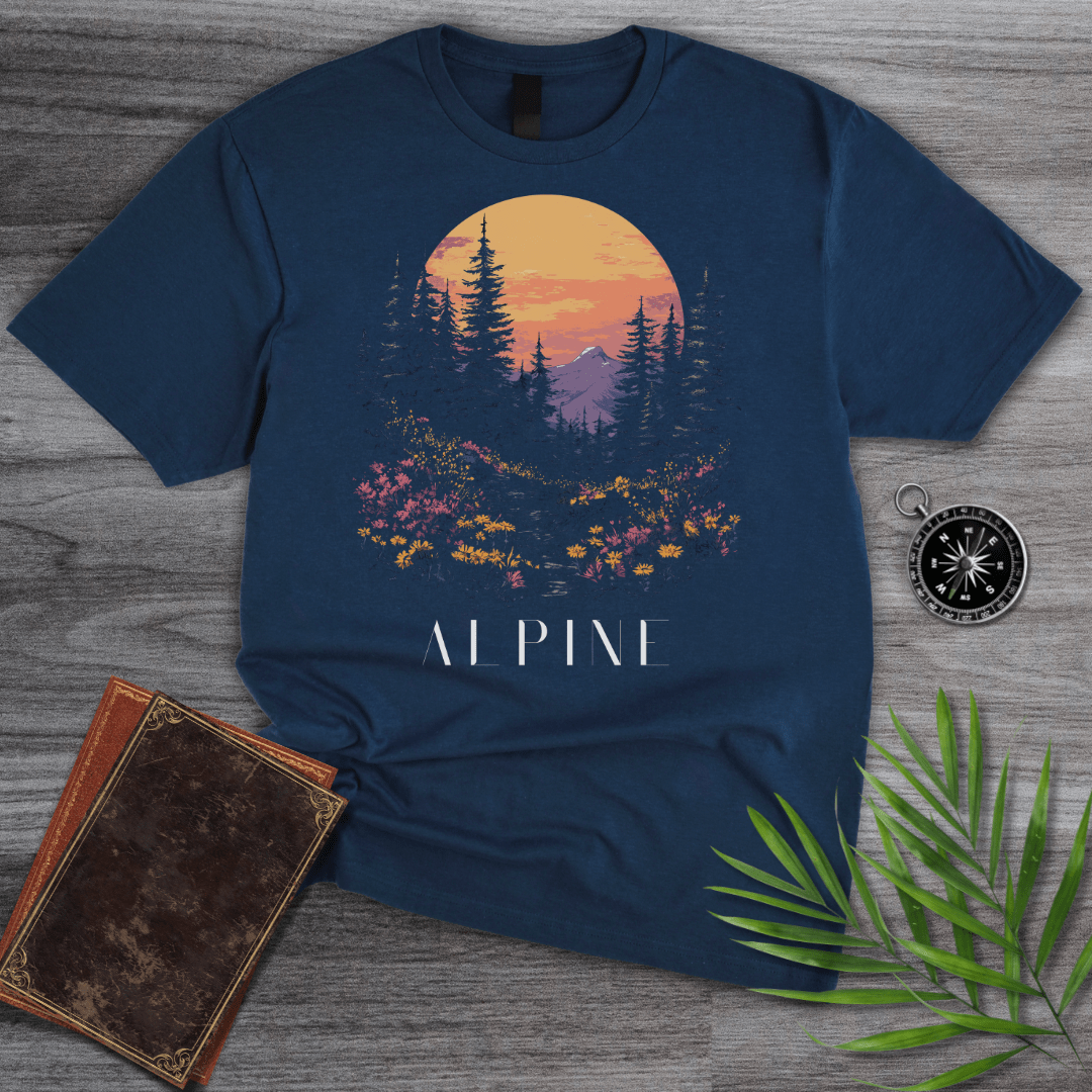 T-Shirt Navy / S Floral Alpine Forest T-Shirt