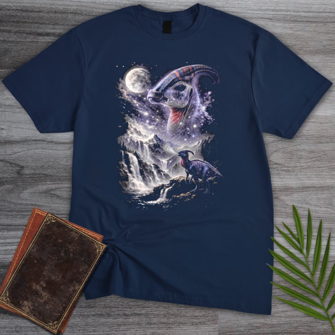 T-Shirt Navy / S Galactic Parasaurolophus Night T-Shirt