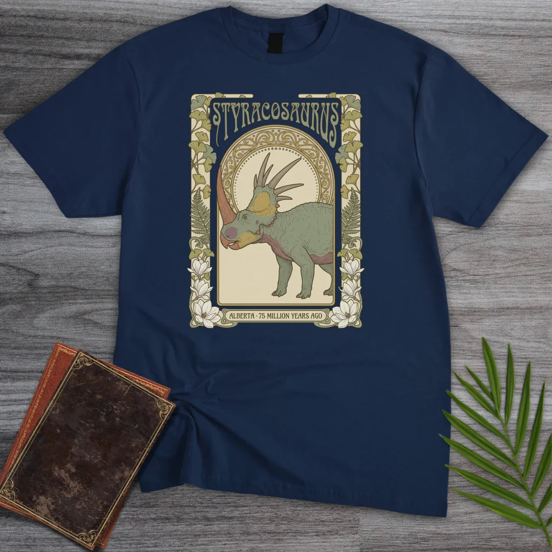 T-Shirt Navy / S Ginkgo Crown Styracosaurus T-Shirt