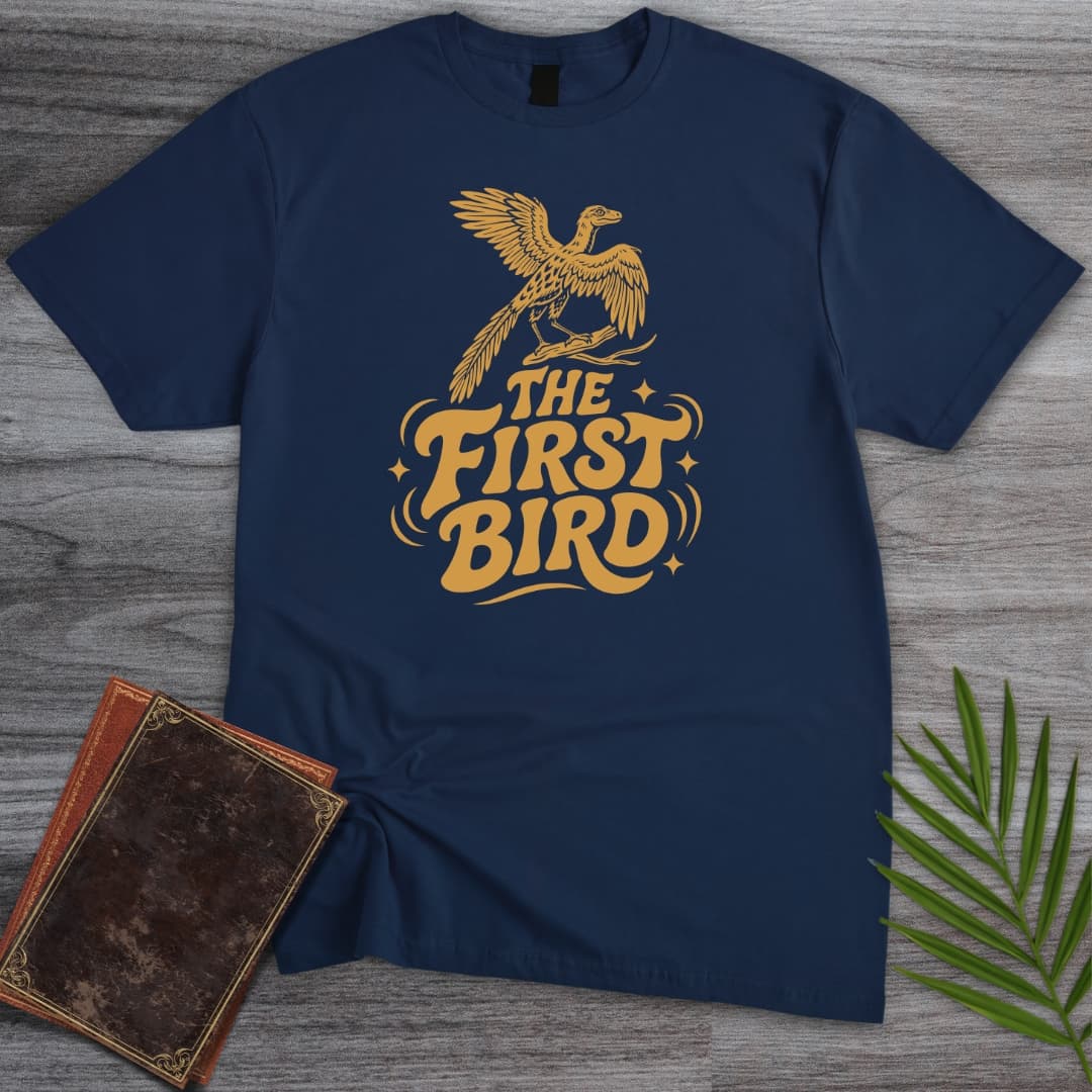 T-Shirt Navy / S Golden Archaeopteryx T-Shirt