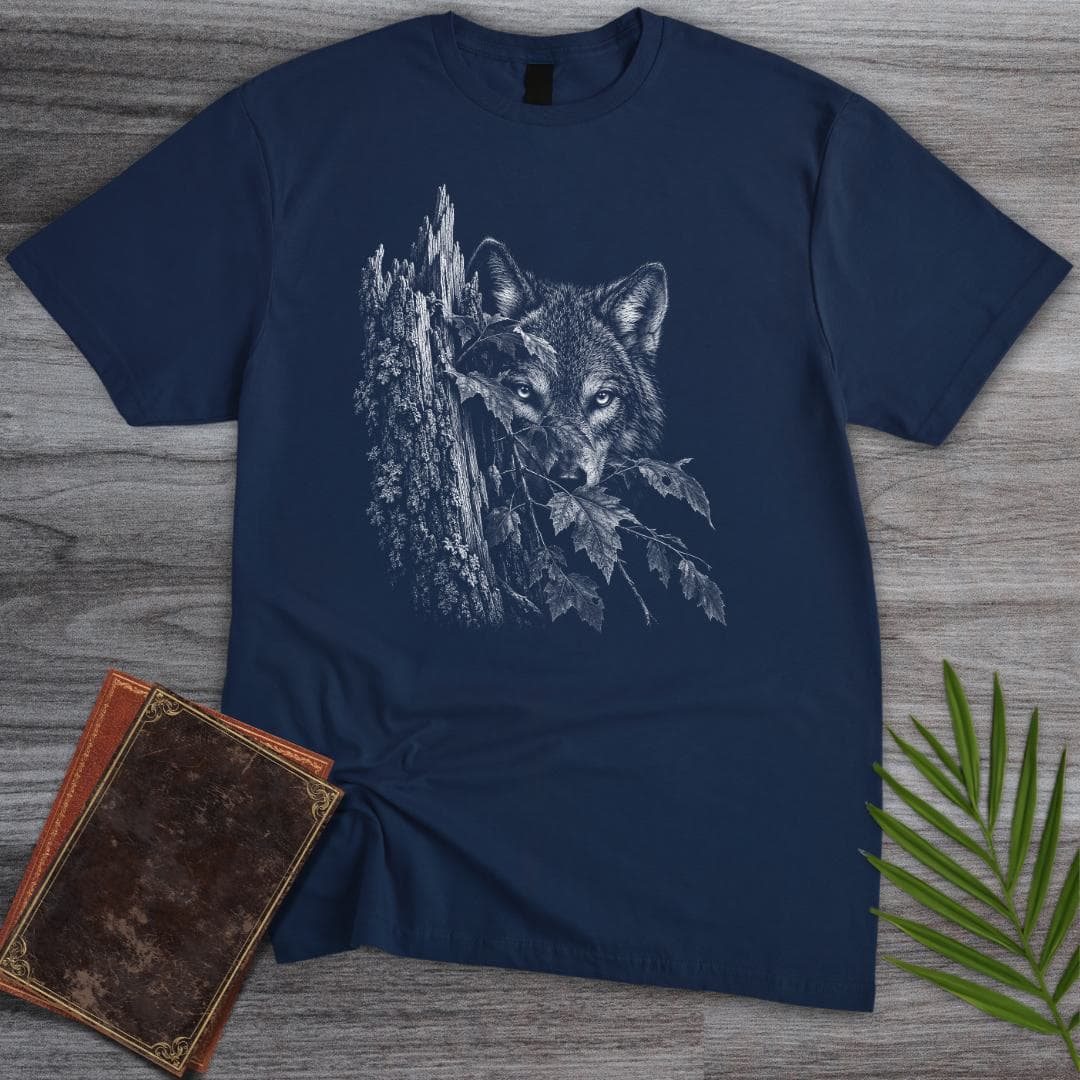 T-Shirt Navy / S Hunting Wolf T-Shirt