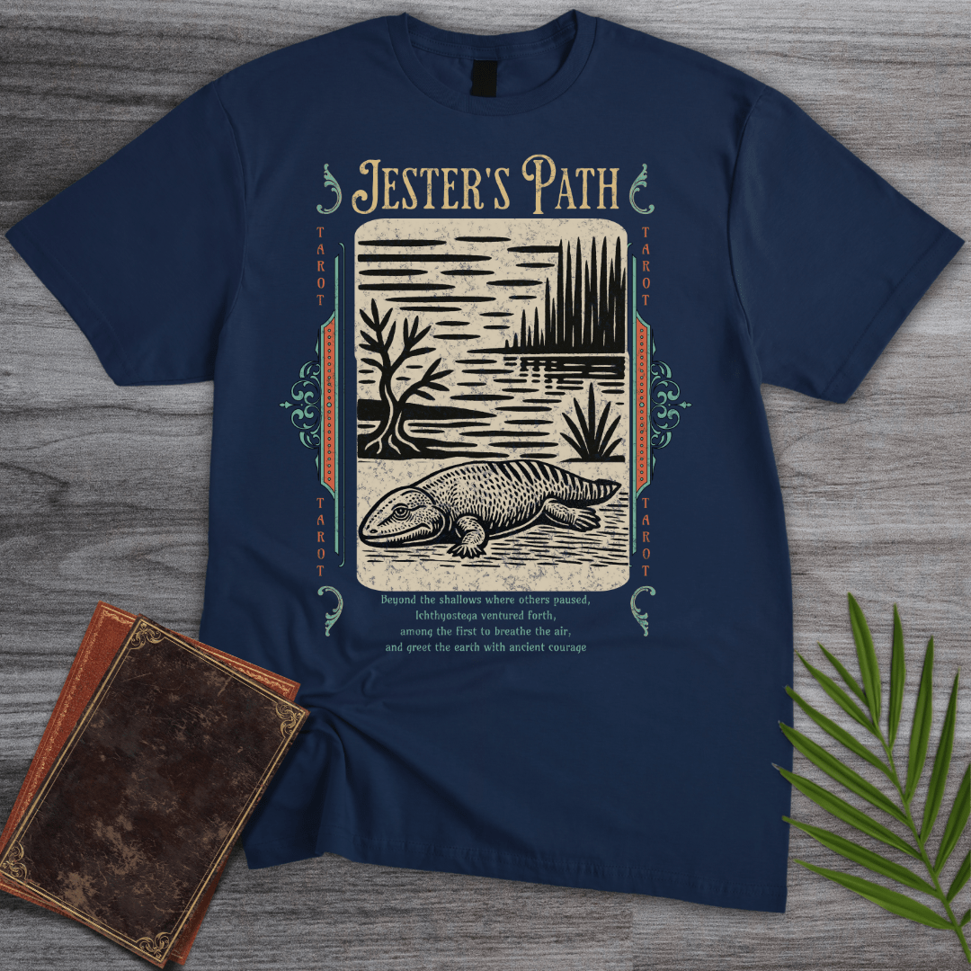 T-Shirt Navy / S Ichthyostega Jester's Path T-Shirt