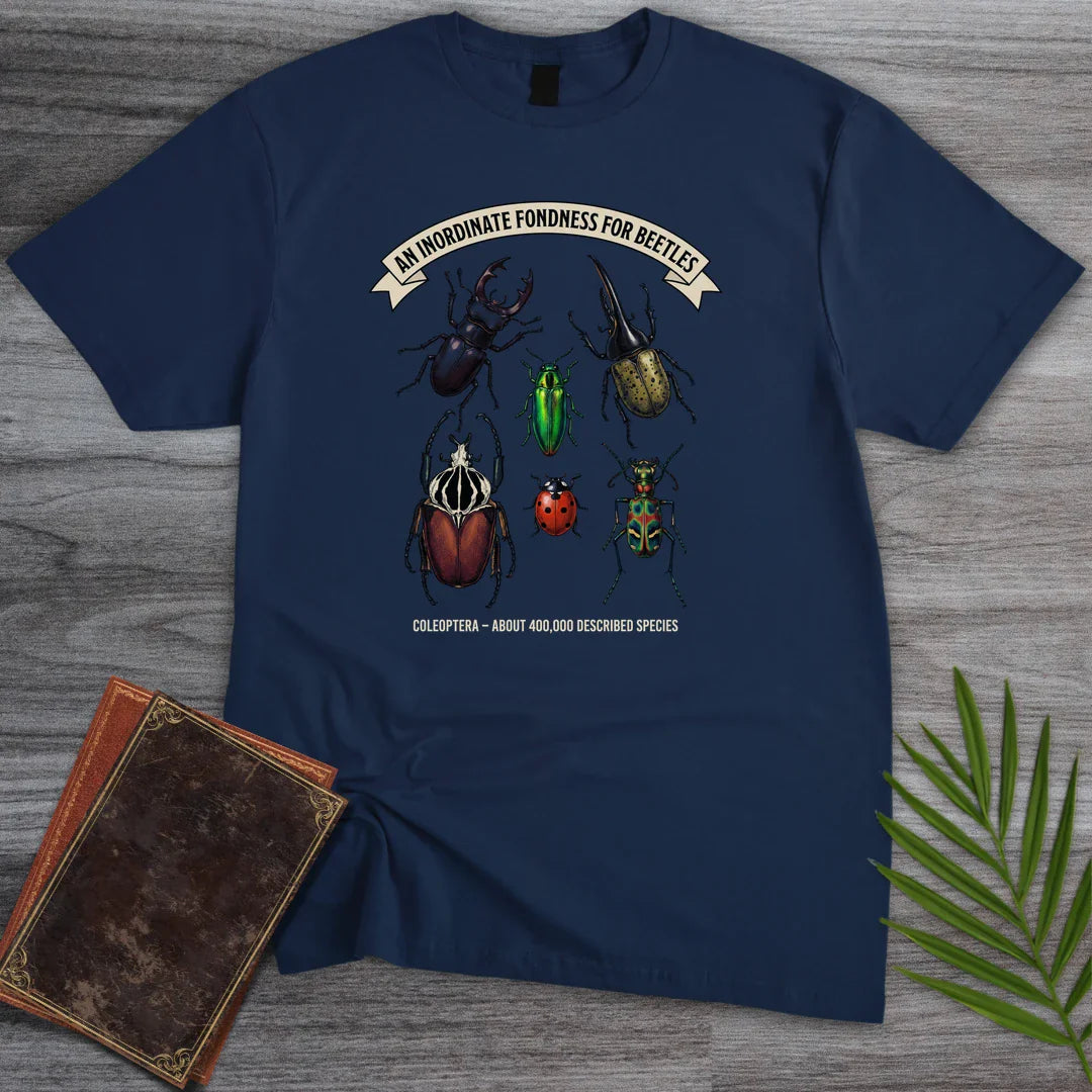 T-Shirt Navy / S Inordinate Fondness Beetles T-Shirt