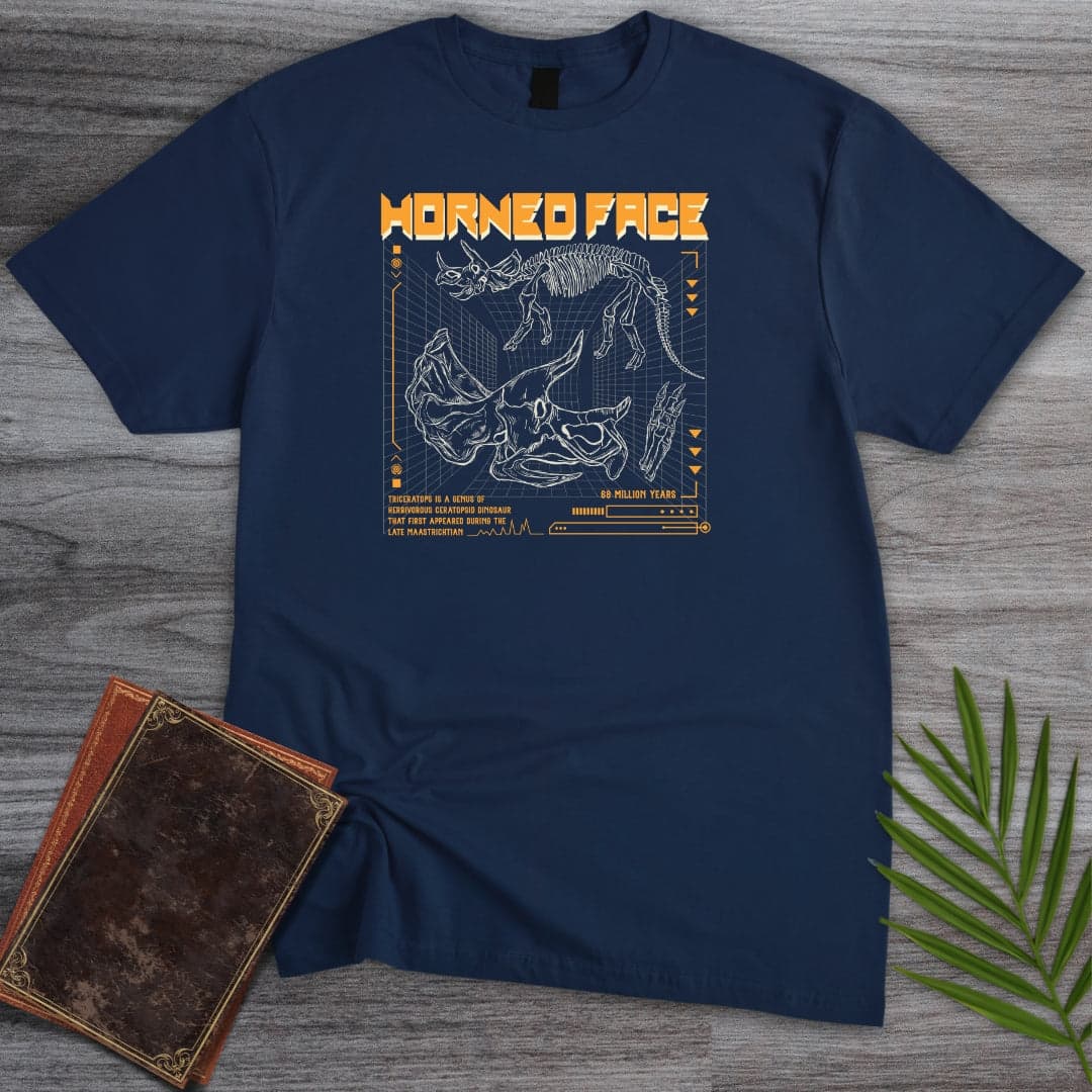 T-Shirt Navy / S Into the Cyber Horns T-Shirt