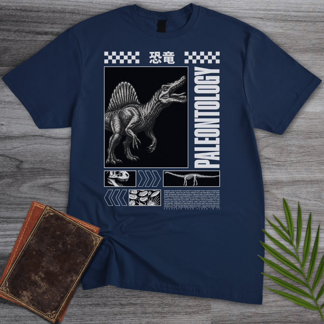 T-Shirt Navy / S Japanese Paleontology Streetwear T-Shirt