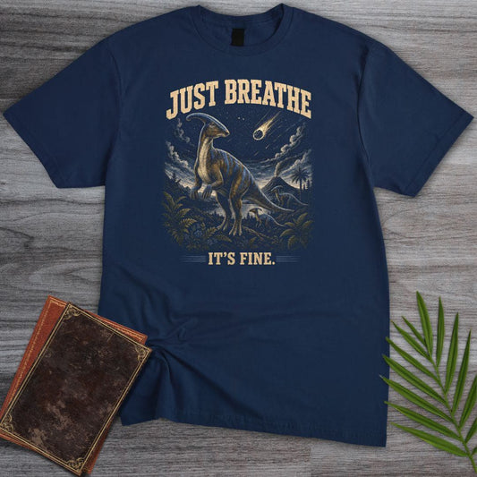 T-Shirt Navy / S Just Breath Parasaurolophus T-Shirt