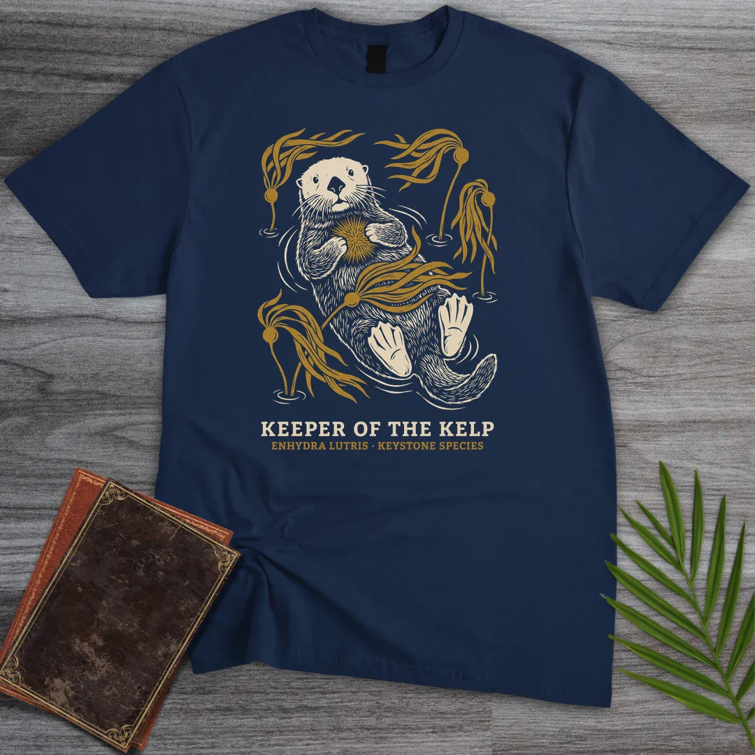 T-Shirt Navy / S Kelp Keeper Sea Otter T-Shirt