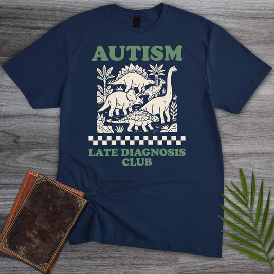 T-Shirt Navy / S Late Diagnosis Dino Club T-Shirt