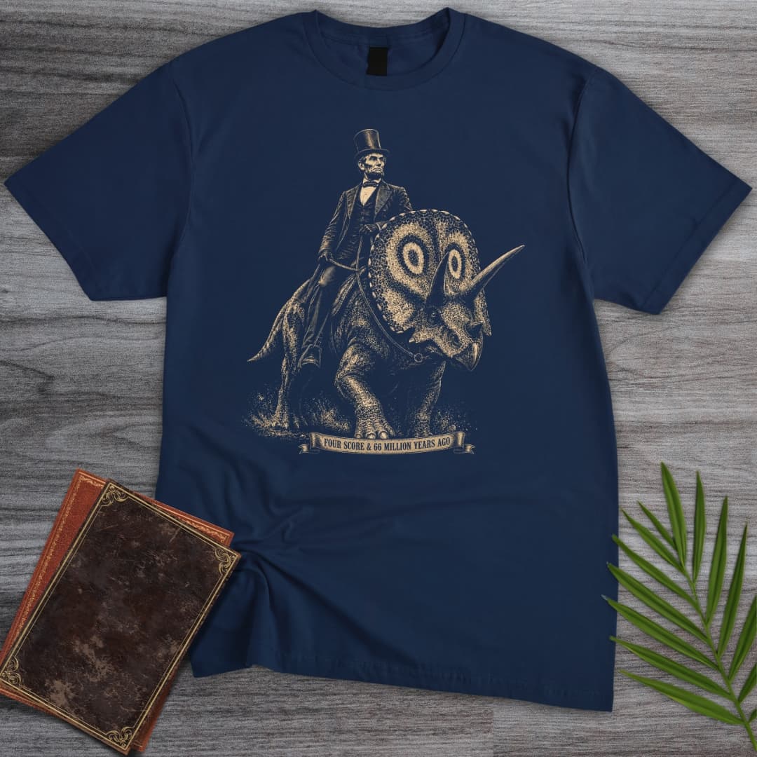 T-Shirt Navy / S Lincoln Four Score 66 MYA T-Shirt