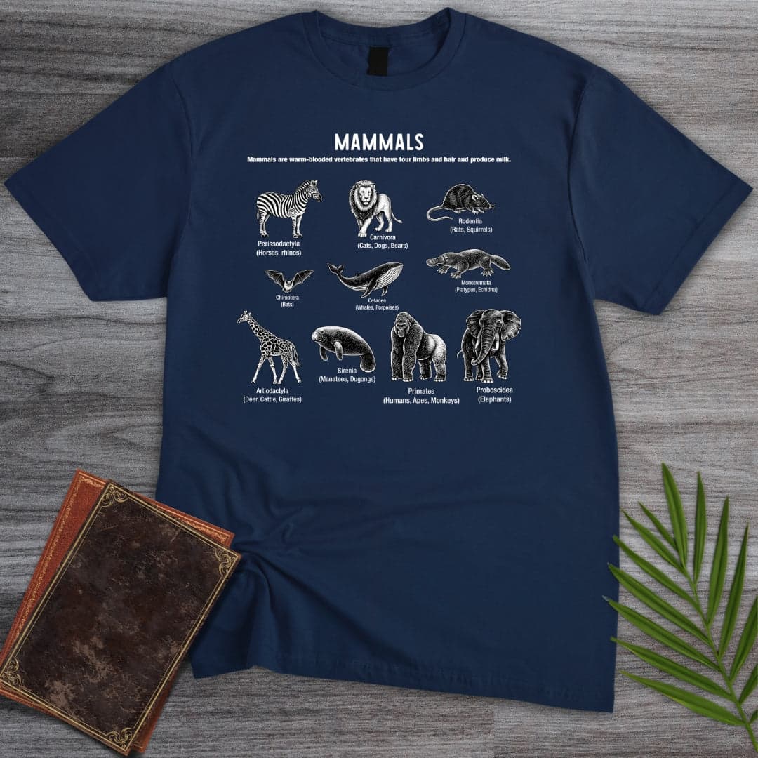 T-Shirt Navy / S Mammals Education T-Shirt