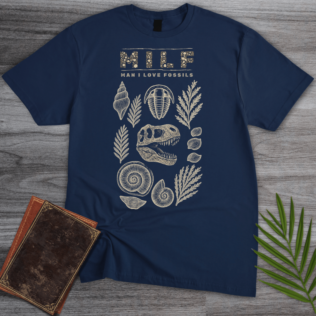 T-Shirt Navy / S Man I Love Fossils T-Shirt