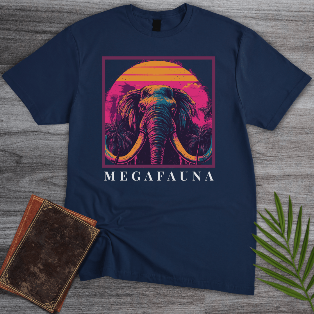 T-Shirt Navy / S Megafauna Mammoth at Dusk T-Shirt