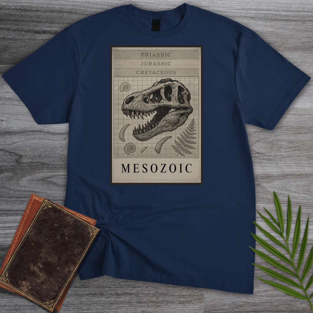 T-Shirt Navy / S Mesozoic Skull Study T-Shirt