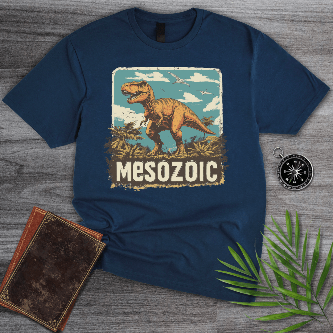 T-Shirt Navy / S Mesozoic T-Rex 1990's Vintage T-Shirt