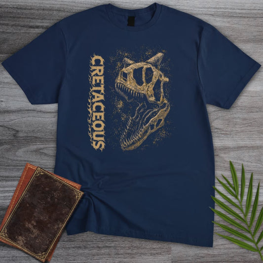 T-Shirt Navy / S Metal Cretaceous Carnotaurus T-Shirt