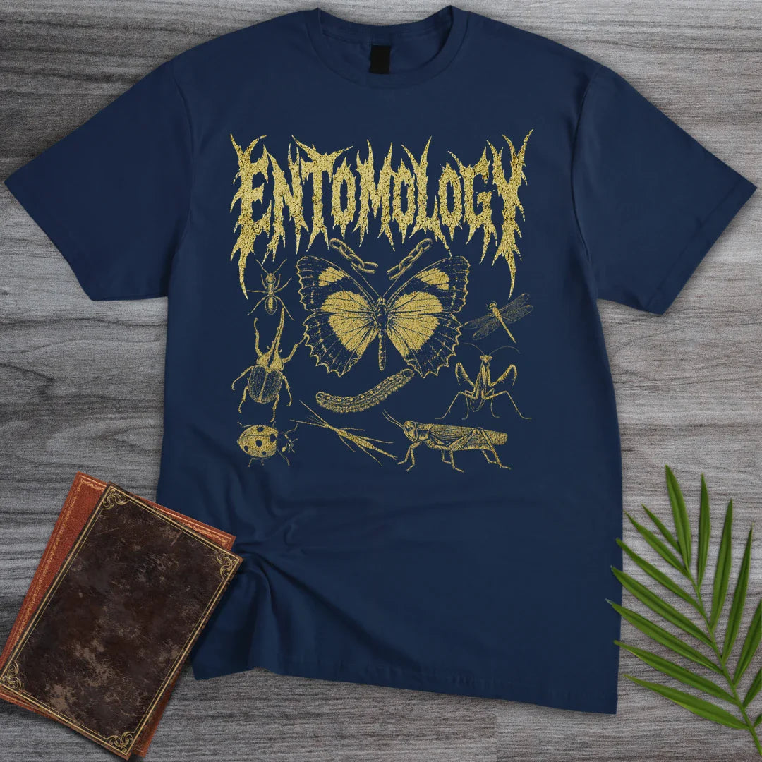 T-Shirt Navy / S Metal Entomology Bug T-Shirt