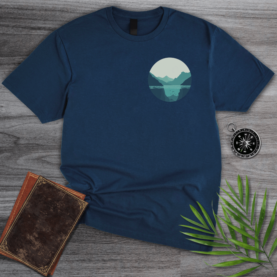 T-Shirt Navy / S Minimalist Mountain Patch T-Shirt
