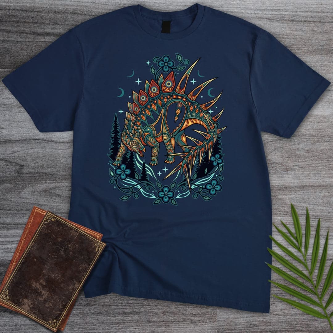 T-Shirt Navy / S Miragaia: Cousin of Stegosaurus T-Shirt