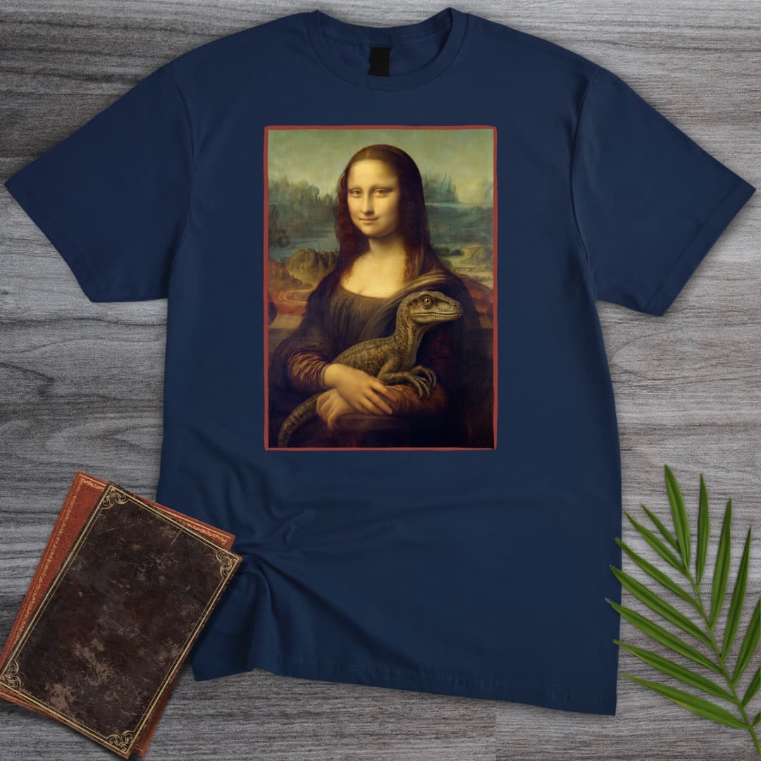T-Shirt Navy / S Mona Lisa Raptor T-Shirt