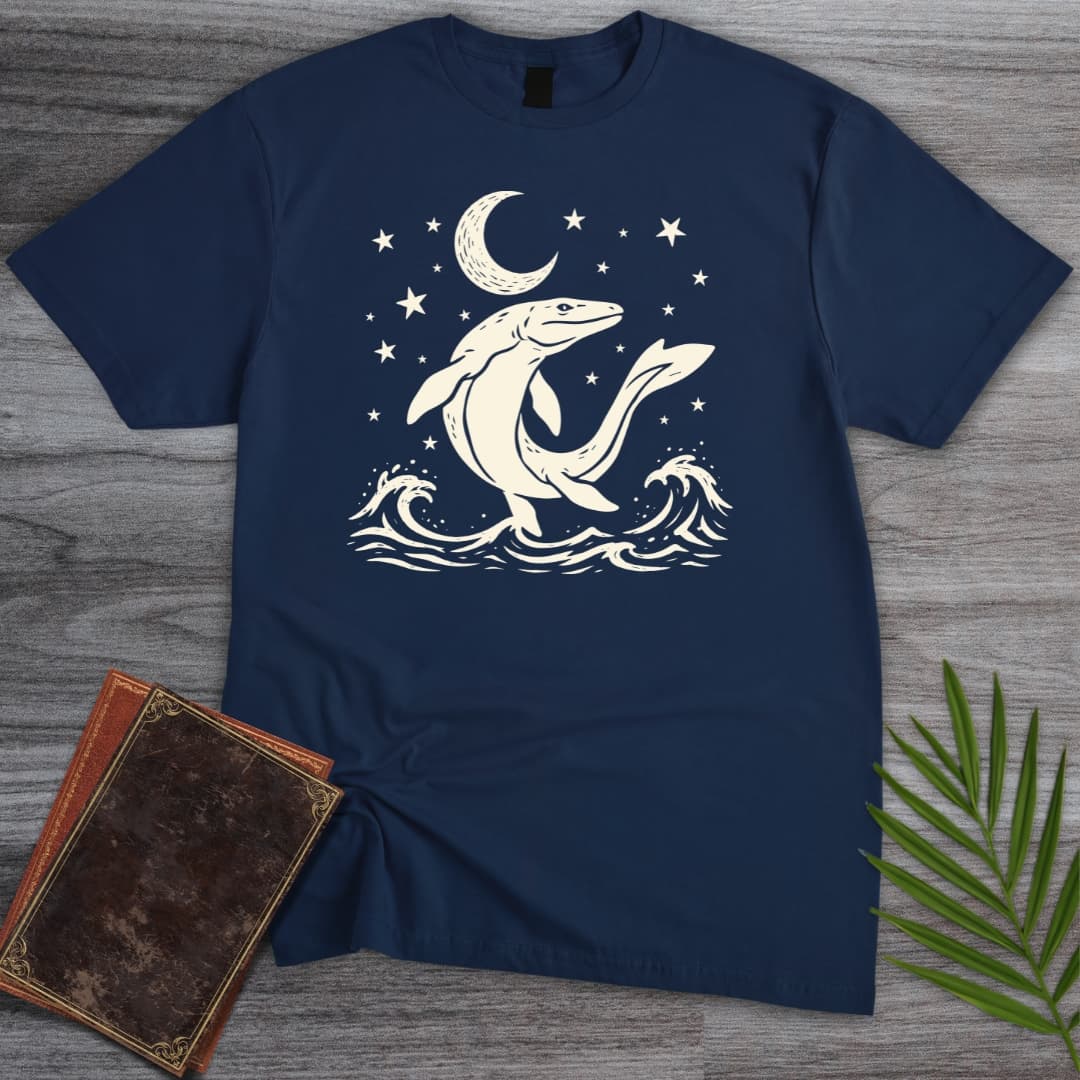 T-Shirt Navy / S Moonlit Mosasaur T-Shirt