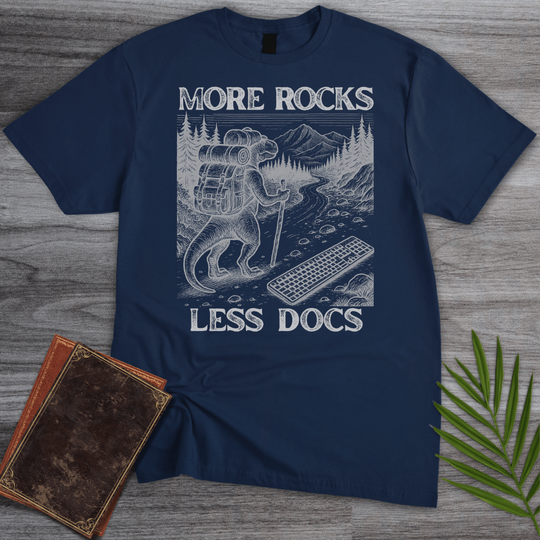 T-Shirt Navy / S More Rocks Less Docs T-Shirt
