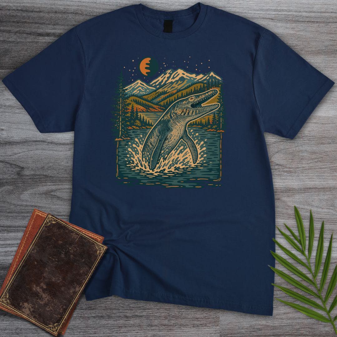 T-Shirt Navy / S Mosasaur Mountain Tide T-Shirt