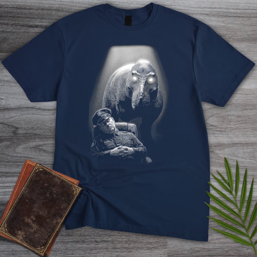 T-Shirt Navy / S Museum Night Guard Horror T-Shirt