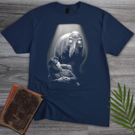 T-Shirt Navy / S Museum Night Guard Horror T-Shirt
