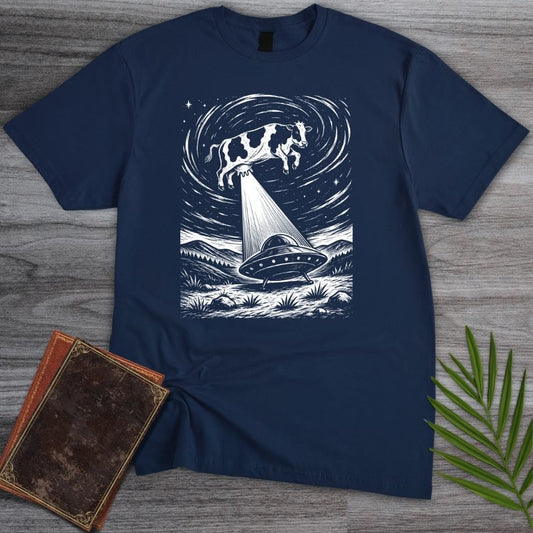 T-Shirt Navy / S Natural History UFO Cow T-Shirt