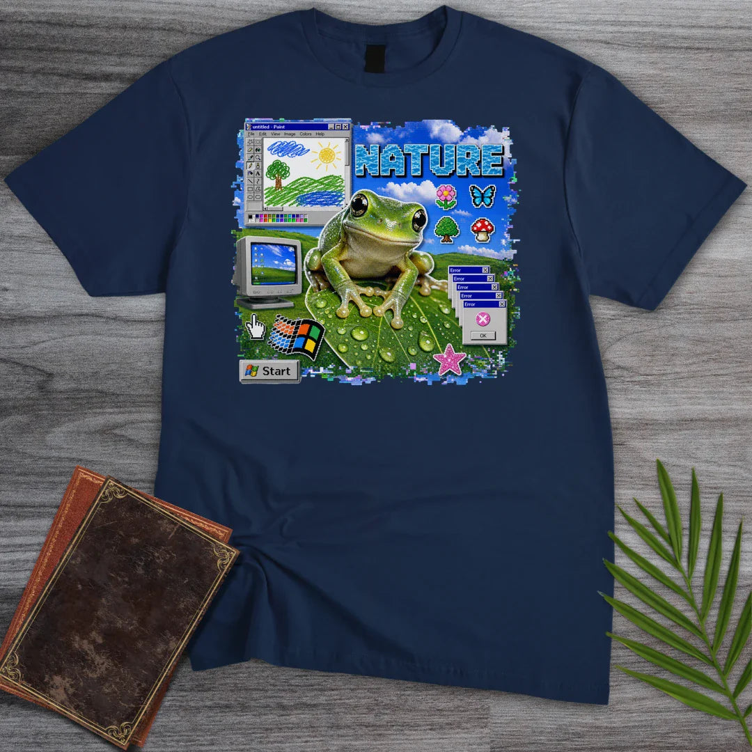 T-Shirt Navy / S Nature.exe Frog T-Shirt