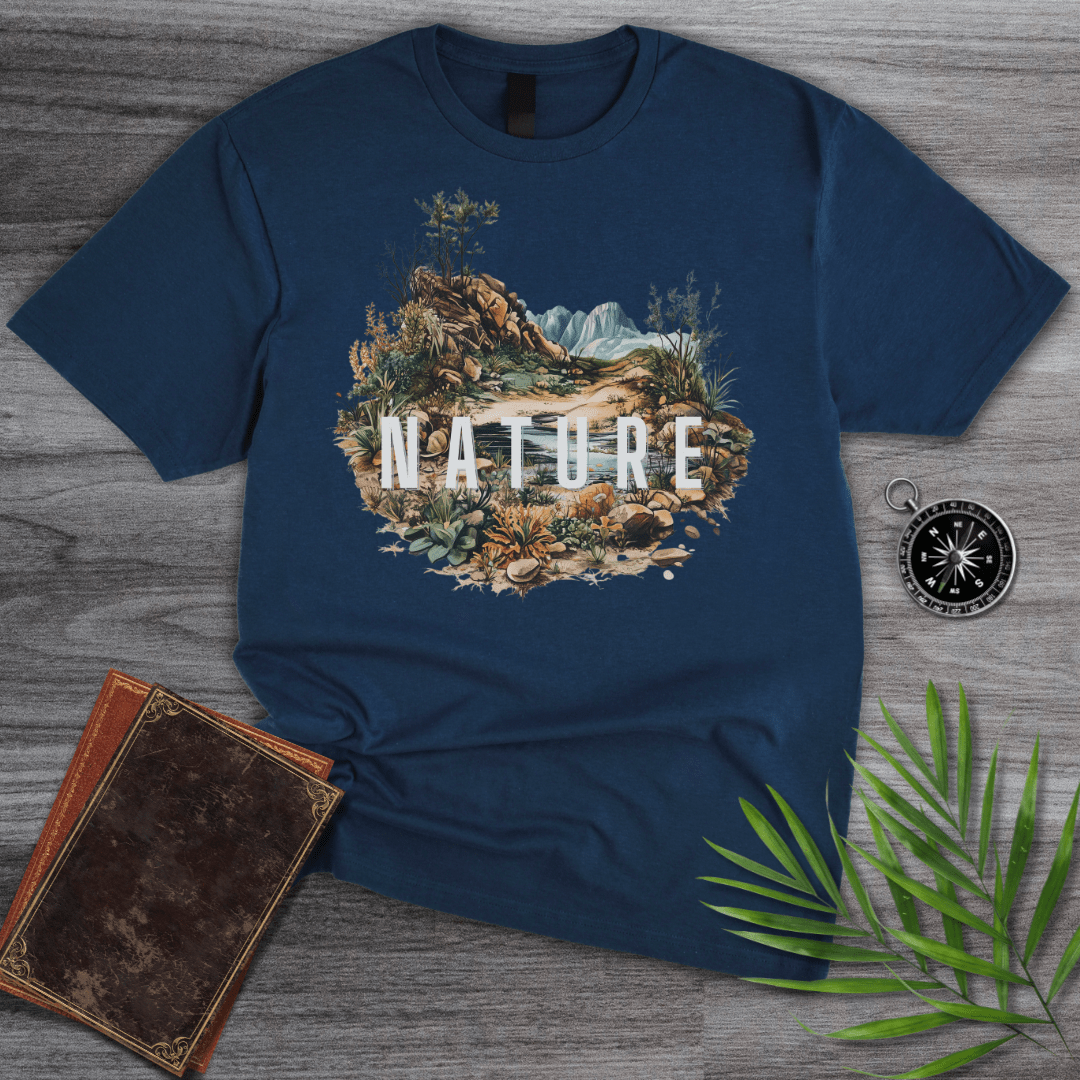 T-Shirt Navy / S NATURE: Landscape Oasis T-Shirt