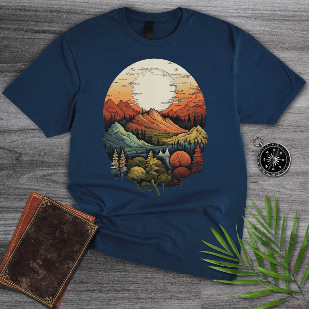 T-Shirt Navy / S Nature's Seasons Graphic T-Shirt