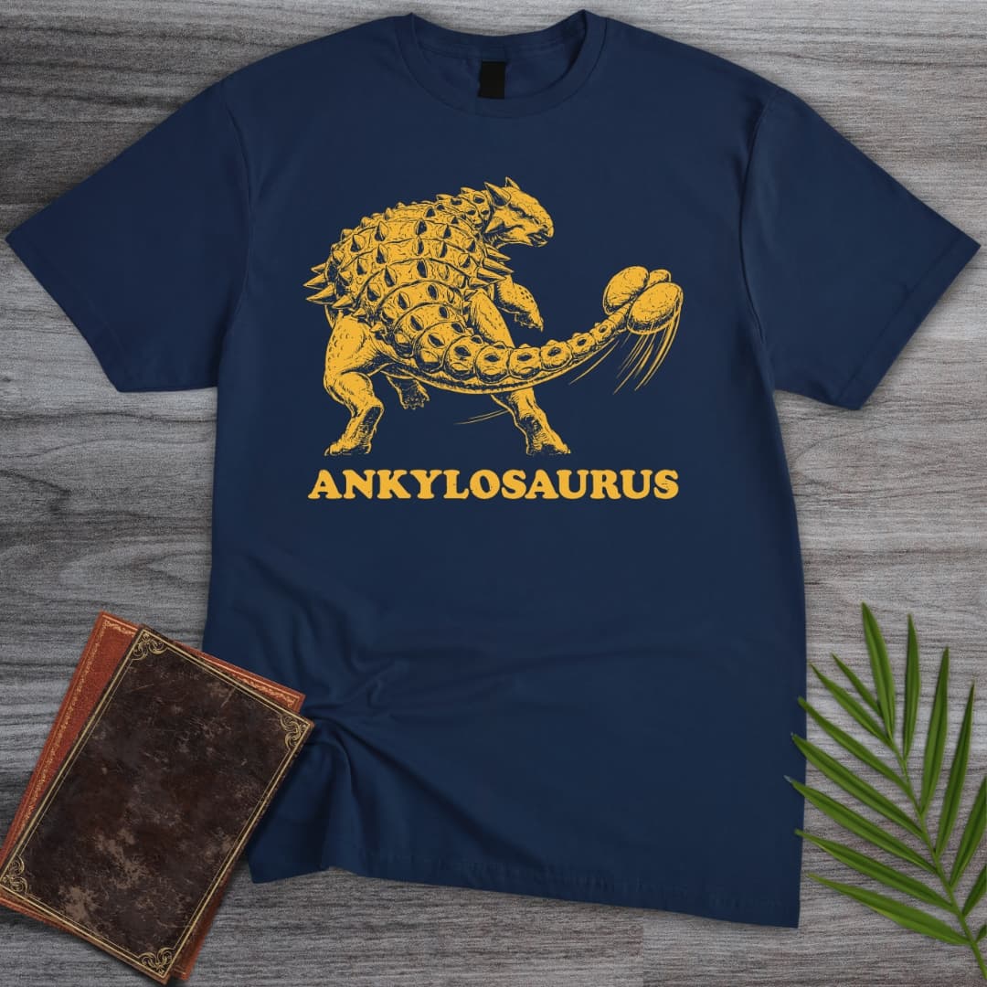 T-Shirt Navy / S Old School Ankylosaurus T-Shirt