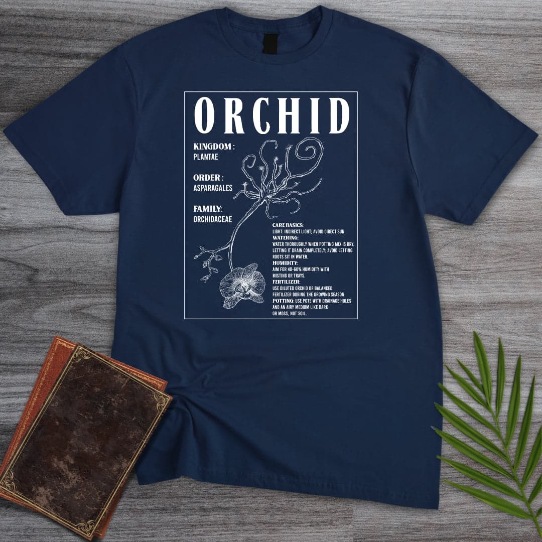 T-Shirt Navy / S Orchid Botanical Care T-Shirt (Doobie)