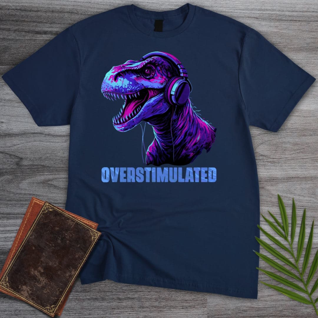 T-Shirt Navy / S Overstimulated Dino'tism T-Shirt