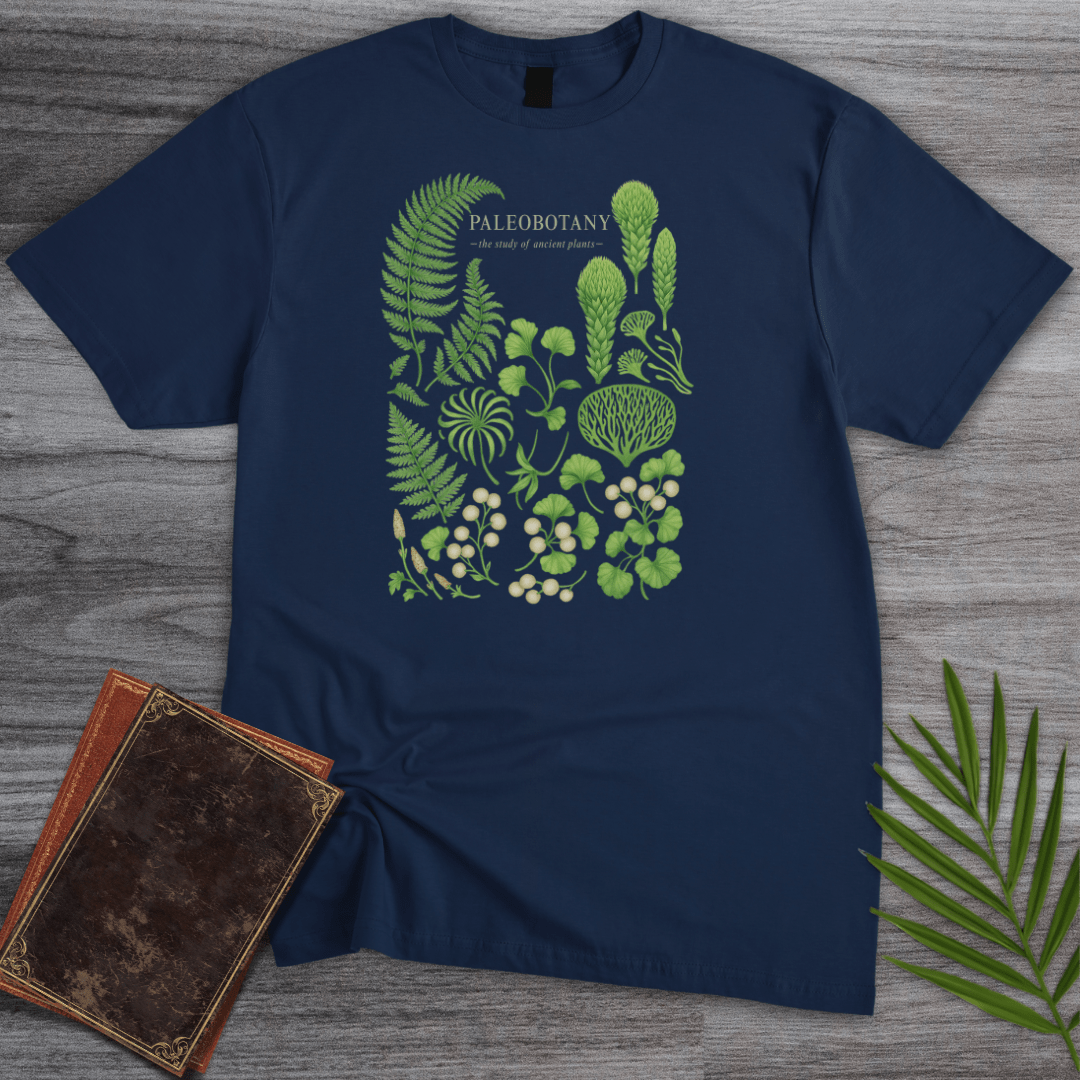 T-Shirt Navy / S Paleobotany Specimens T-Shirt